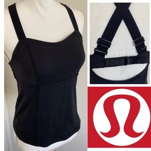 Lululemon Adjust Me Tank Sz6 Built in Bra Workout